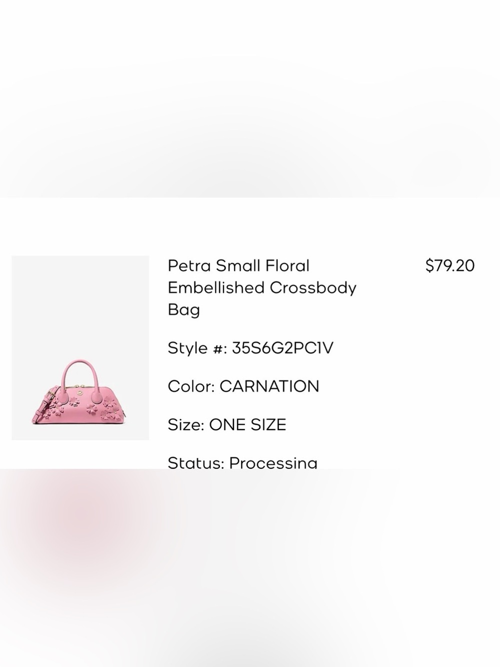 Michael Kors Petra Small Floral Embellished Crossbody Bag - Picture 13 of 13